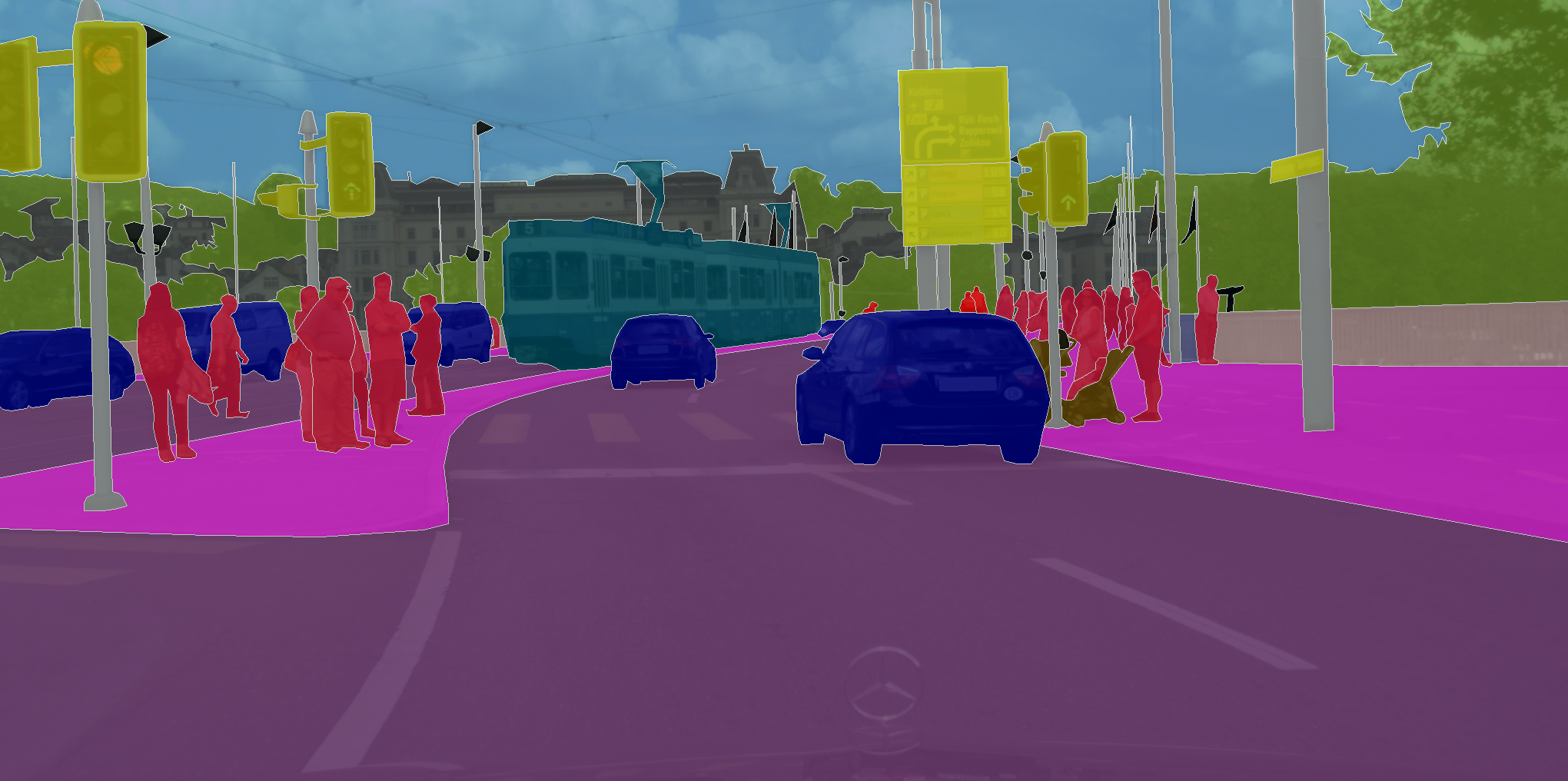 Real Time Semantic Segmentation using Efficient Neural Network